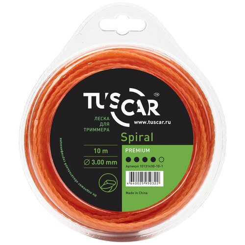 Леска для триммера TUSCAR Spiral Premium, 3.00мм* 224м