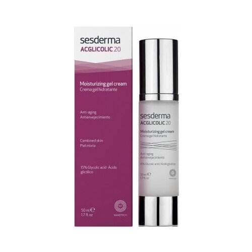 SesDerma Acglicolic Сlassic Forte Гель крем увлажняющий для 