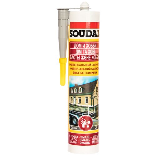 Герметик SOUDAL NM-105908 Силиконовый Серый 0,28