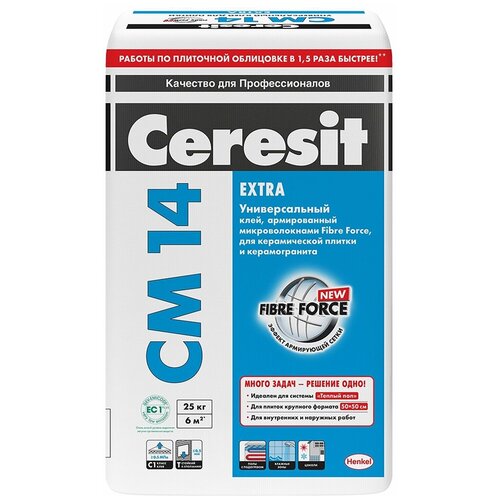 Клей цементный Ceresit CM-14 Extra 25кг