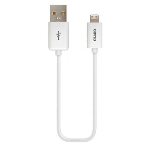 Кабель Olmio, USB 2.0 - Lightning, ПР038655, белый, 1