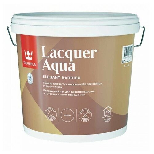   Яндекс Маркет Лак интерьерный Tikkurila LACQUER AQUA EP матовый 2,7л