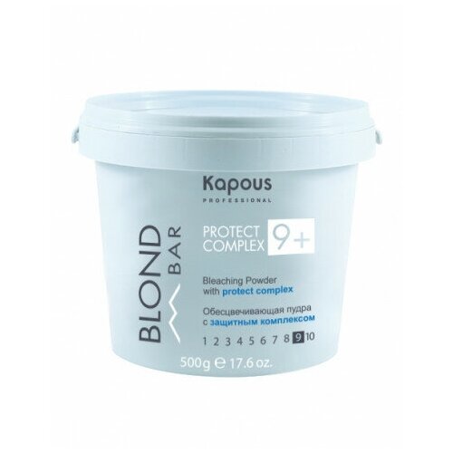 Окислители Kapous Blond Bar Обесцвечивающая пудра Protect Complex 9+, 500 мл, 500