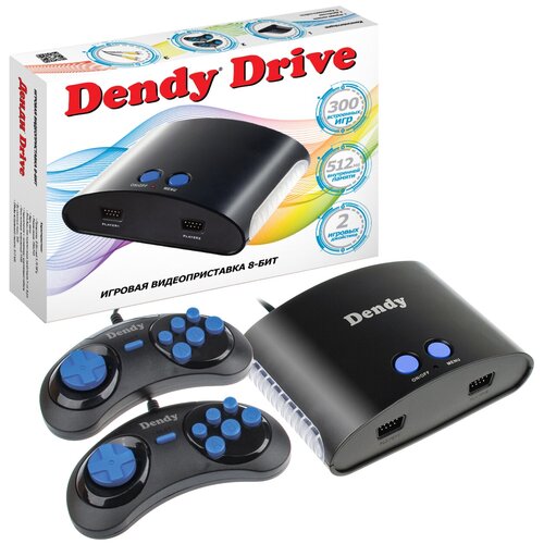 Ретроконсоли Игровая приставка Dendy Drive 300 встроенных игр (8-бит) / Ретро консоль Денди