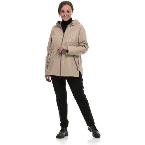 Куртка из натуральной кожи с капюшоном ALESSANDRO PELLE D419
