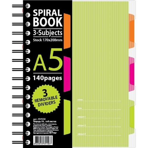 Attache SELECTION Бизнес-тетрадь Spiral Book A5, клетка, 140 л.,