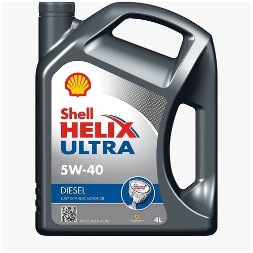 Синтетическое моторное масло SHELL Helix Ultra Diesel 5W-40, 4 л, 1