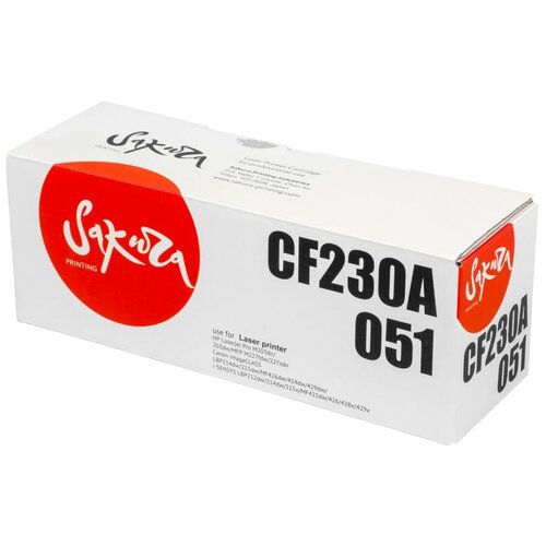 Картридж SAKURA CF230A/051 для HP, Canon черный , 1700 стр