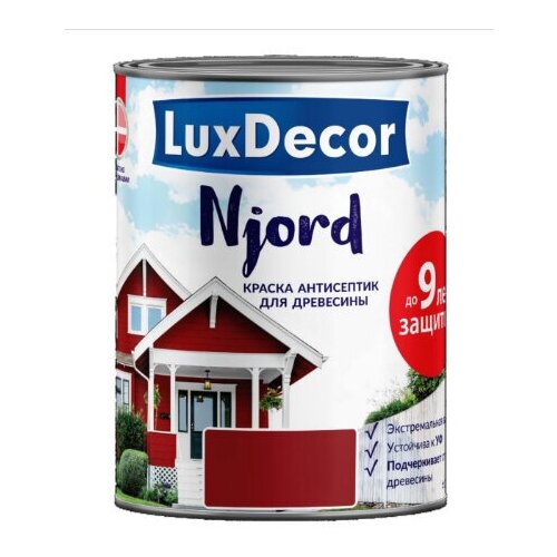 Luxdecor Njord, краска антисептик для дерева, стадо северных