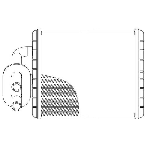  Радиатор отопителя для автомобилей Isuzu NQR71/NQR75 LUZAR