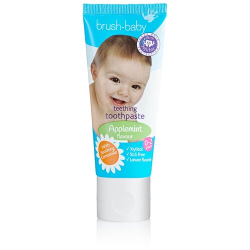  Зубная паста Brush Baby BRB091 0-2 лет Applemint, 50 мл, 80