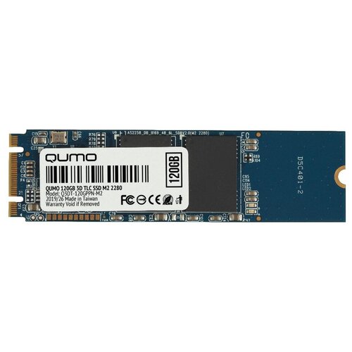 Внутренний SSD-накопитель Qumo Novation 120GB M2 2280, SATA-