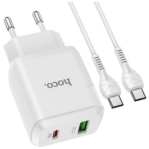 Адаптер питания Hoco N5 Favor dual port PD+QC 3.0 charger с 