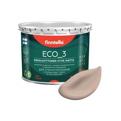 Краска акриловая finntella Eco_3 Wash and Clean влагостойкая моющаяся