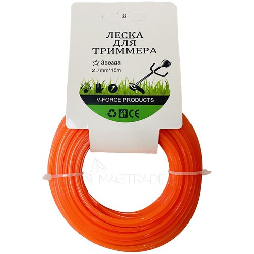 Леска для триммера Звезда 2.7мм, 15