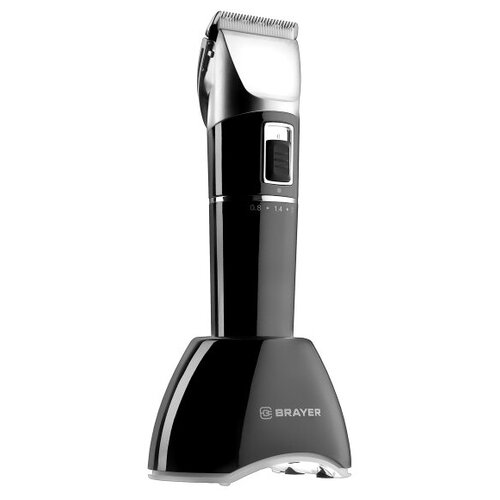 Машинка для стрижки Brayer 3402BR, LED-дисплей, 4 насад, тур