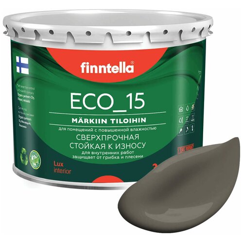 Краска акриловая finntella Eco_15 Antivandal моющаяся полуматовая mutteri 2.7