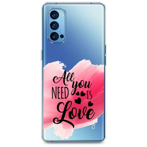 Силиконовый чехол Barbie на розовом на Oppo Reno 4 Pro 5G 