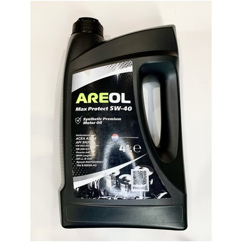 AREOL Max Protect 5W-40 (4L) масло моторное синтетика ACEA A