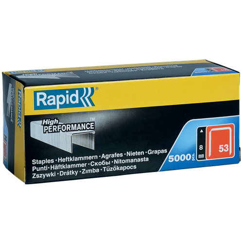 Скобы, гвозди и штифты Скобы Rapid 11857050 тип 53  для степлера, 8