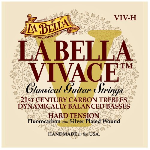 Струны La Bella VIV-H Vivace нейлон карбон для классической 