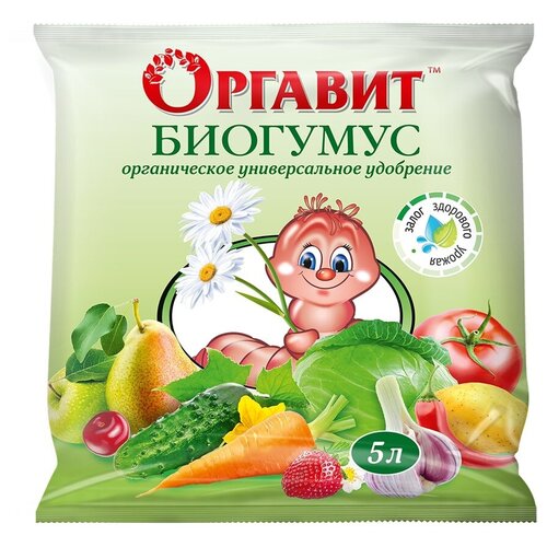 Удобрение органическое сухое Биогумус, 5 л