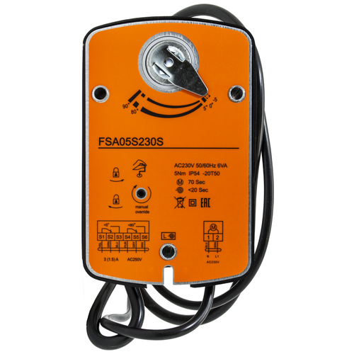 noizzless Fsa05s230s Электропривод On/off, с воз.пружиной дл