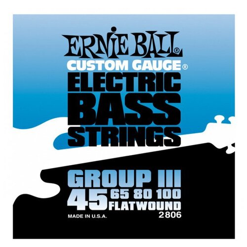 Ernie Ball 2806 струны для бас-гитары Flat Wound Bass Group 