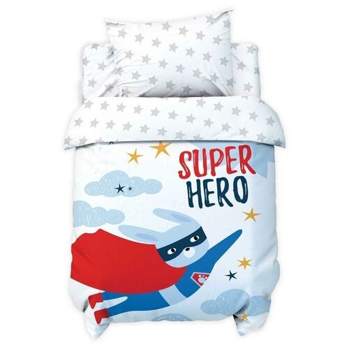 Постельное бельё детское Крошка Я Super hero, 112х147 см, 