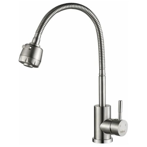 Смеситель для кухни Haiba HB73304 (нержавейка). Крепеж: гайк