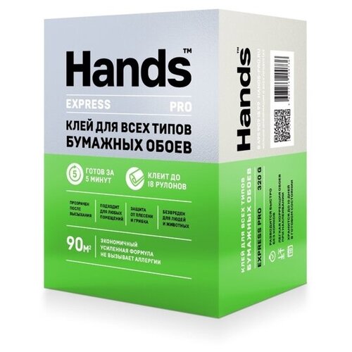 Клей для обоев  Яндекс Маркет Клей обойный Hands Express PRO для бумажных обоев 320