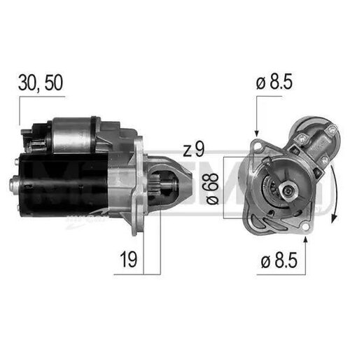 ERA 220648 Стартер 12V 1.1KW