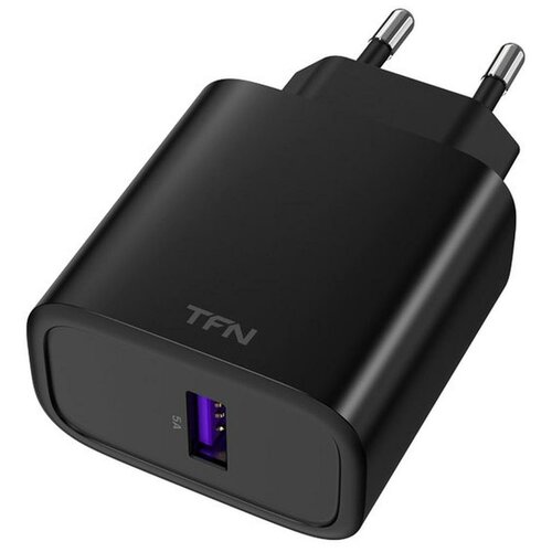 Сетевое зарядное устройство TFN 5A 22,5W QC 3.0 черное (TFN-