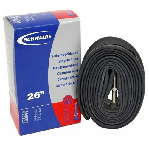 Велокамера Schwalbe SV12A, 26х1.00-1.50, 25/40-559, Presta 