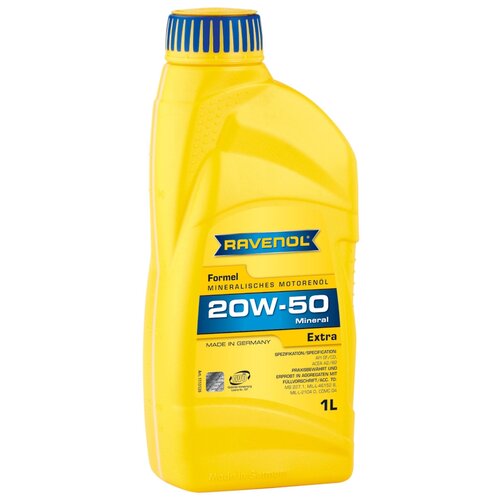 Минеральное моторное масло RAVENOL Formel Extra SAE 20W-50, 1 л