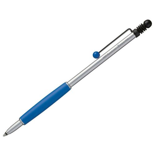 Ручка шариковая Tombow ZOOM 717 0,7 мм, корпус серебряный/го