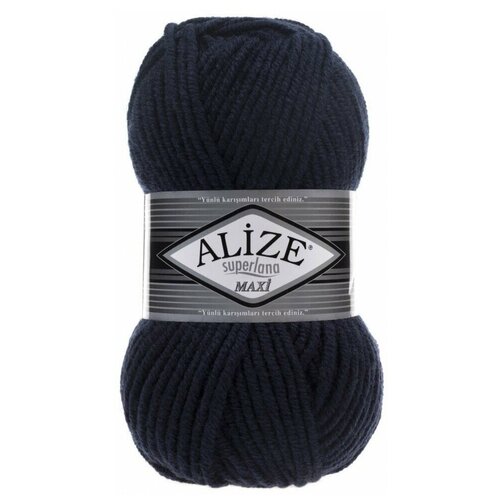 Пряжа Alize Superlana Maxi, 25 % шерсть, 75 % акрил, 100 г, 100 м, 5 шт., 58