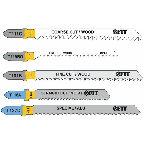 Набор полотен для электролобзика, 10 шт (T111Cx2; T119BOx2; 
