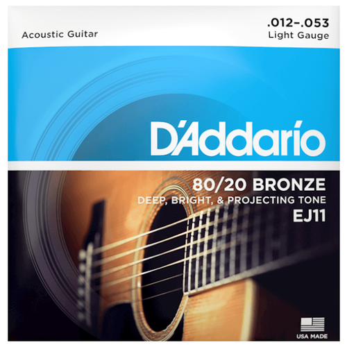 D'Addario EJ11-3D Bronze 80/20 Струны для акустической гитар