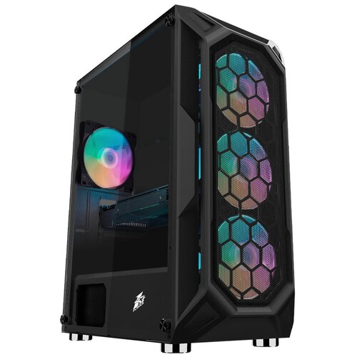 Корпус 1STPLAYER FIREBASE X6 / ATX, tempered glass / 3x140mm