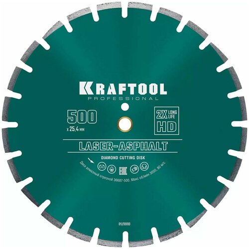 Диск алмазный отрезной 500x25.4 мм Kraftool 36687-500