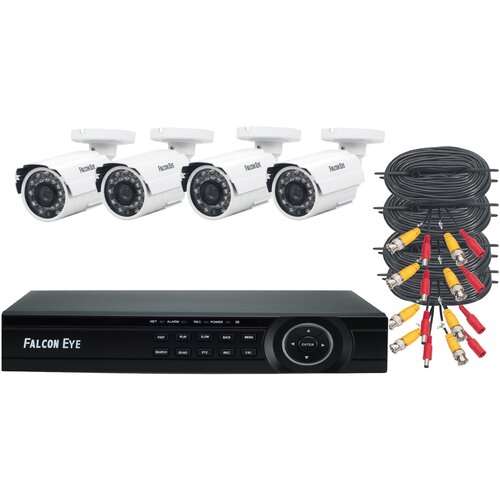 Готовые комплекты Комплект видеонаблюдения 4CH + 4CAM KIT Fe-104mhd Dacha SMA 