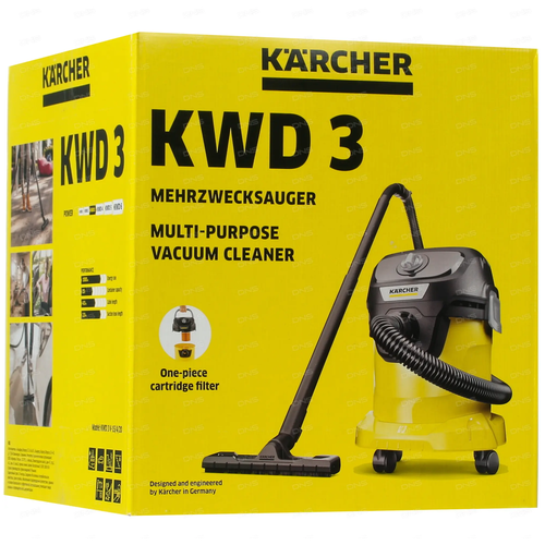 Промышленные пылесосы и парогенераторы Пылесос строительный Karcher WD 3 V-15/4/20