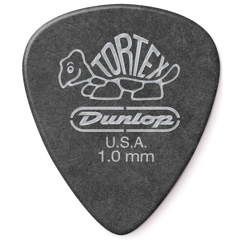 488P1.0 Tortex Pitch Black Standard Медиаторы 12шт, толщина 