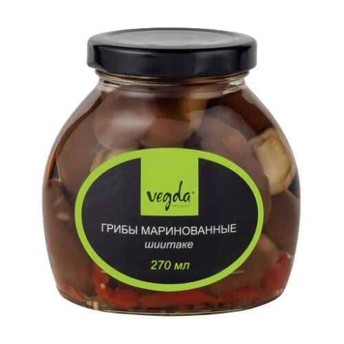 Грибы консервированные  Яндекс Маркет Грибы маринованные шиитаке Vegda product 270 мл (стекло)