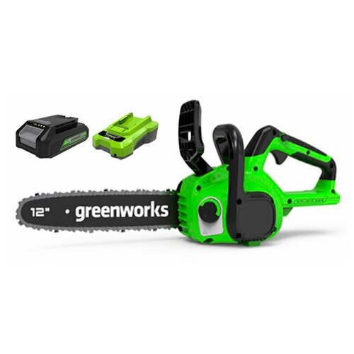 Цепная пила аккумуляторная GreenWorks GD24CS30 2007007UA, 24