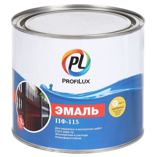 Эмаль Profilux, ПФ-115, алкидная, глянцевая, синяя, 1.9 кг