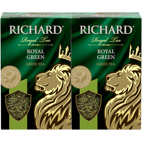 Чай Richard Royal Green зеленый крупнолистовой 90 грамм х 