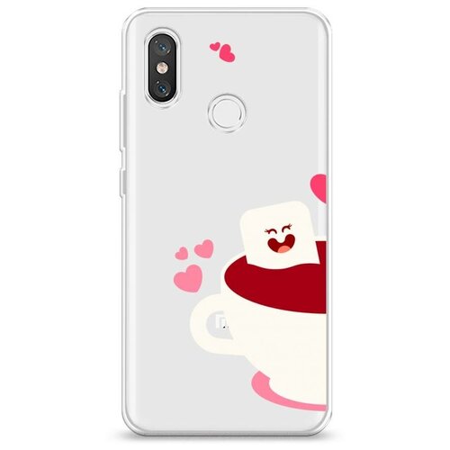 Силиконовый чехол Сотворение Адама 1 на Xiaomi Mi 8 / Сяом