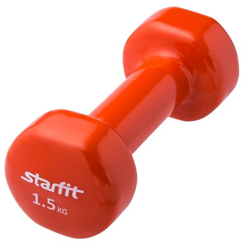 Гантель виниловая STARFIT Core DB-101 2 кг, оранжевый